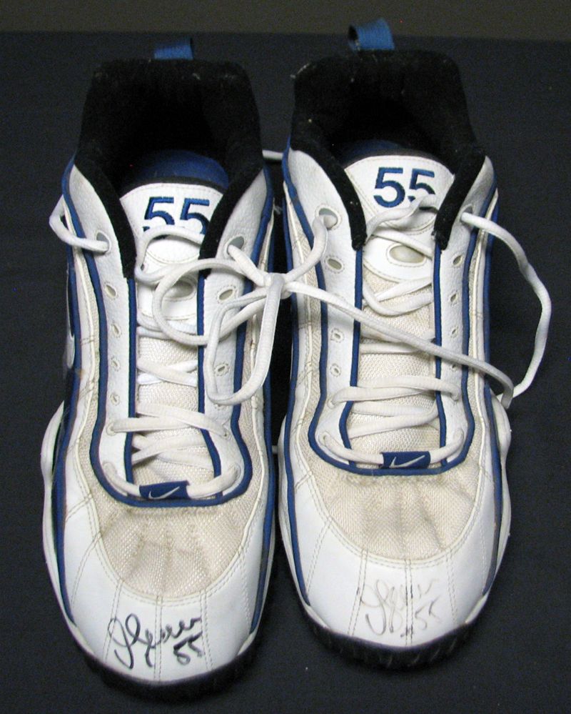 Lot Detail Junior Seau GameUsed and Signed Turf Shoes