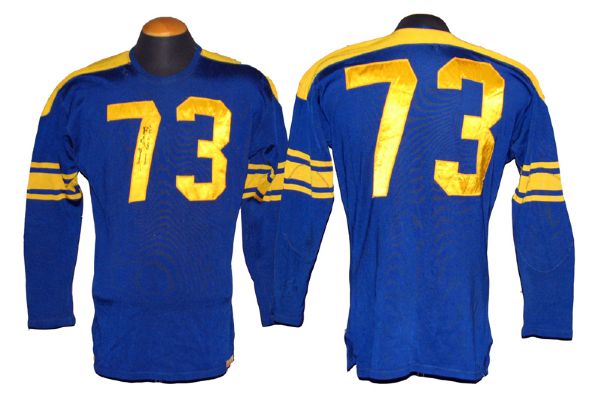 1955 Forrest Gregg East-West College Shrine Game-Used and Signed Jersey