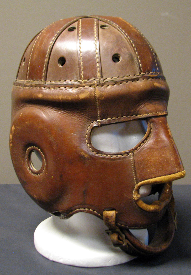 Lot Detail Exceptionally Scarce Early 1930s Reach Executioner Leather Football Helmet