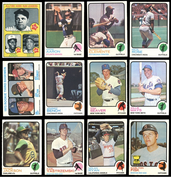 1973 Topps Baseball Complete High-Grade Set