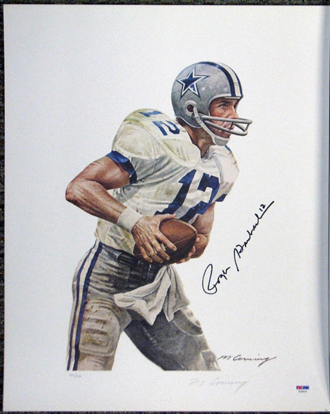 1984 Dallas Cowboys Ring of Honor Print Series 147/150 Including Staubach All Signed Except Meredith PSA/DNA 