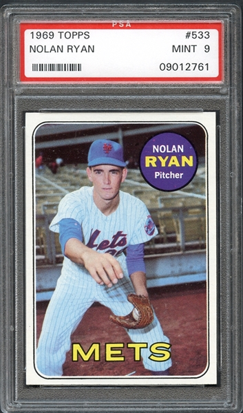1969 Topps #533 Nolan Ryan PSA 9 MINT