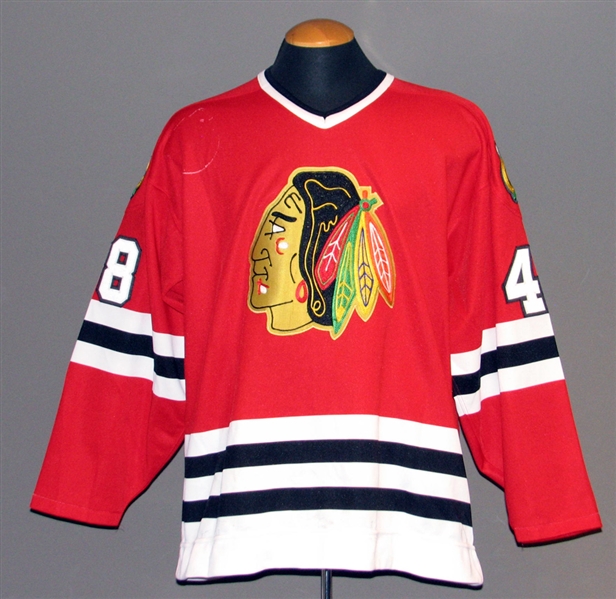 1990s Chicago Blackhawks Minor League Affiliate Game-Used Jersey
