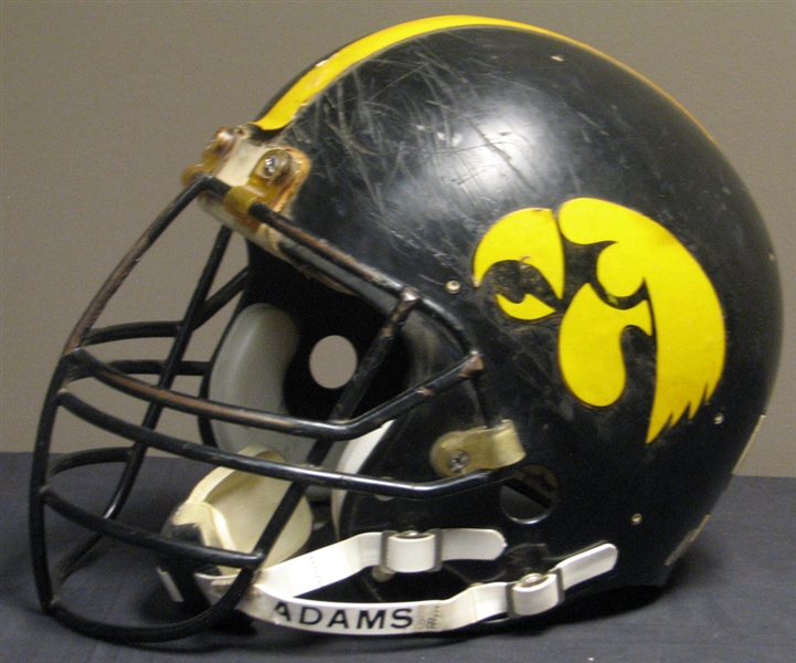 1980s University of Iowa Hawkeyes Game-Used Football Helmet