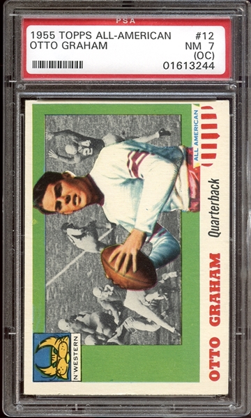 1955 Topps All-American #12 Otto Graham PSA 7 NM (OC)