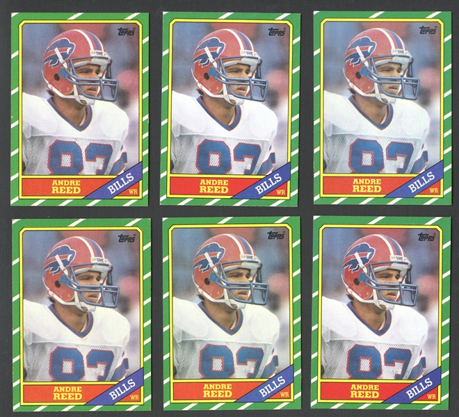 1986 Topps #388 Andre Reed Rookie Card Lot of (10)