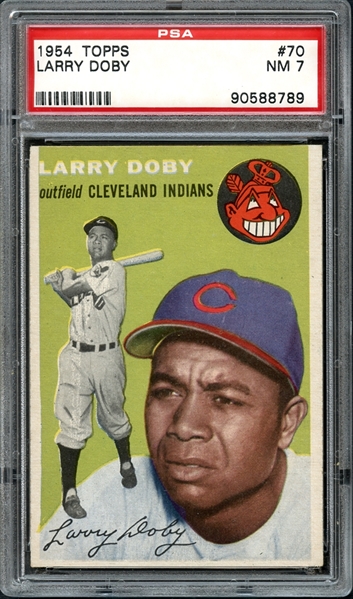1954 Topps #70 Larry Doby PSA 7 NM
