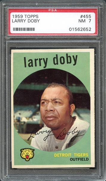 1959 Topps #455 Larry Doby PSA 7 NM