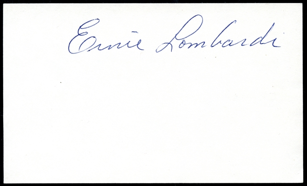 Ernie Lombardi Signature