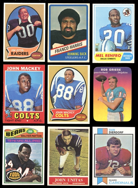 1950s-70s Football Star and HOF Group of (27) 