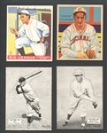 1930s Group of (4) Baseball Cards Including Hornsby, Ott