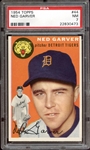 1954 Topps #44 Ned Garver PSA 7 NM