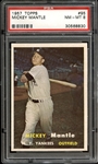 1957 Topps #95 Mickey Mantle PSA 8 NM/MT