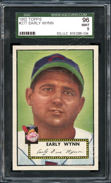 1952 Topps #277 Early Wynn SGC 96 MINT 9