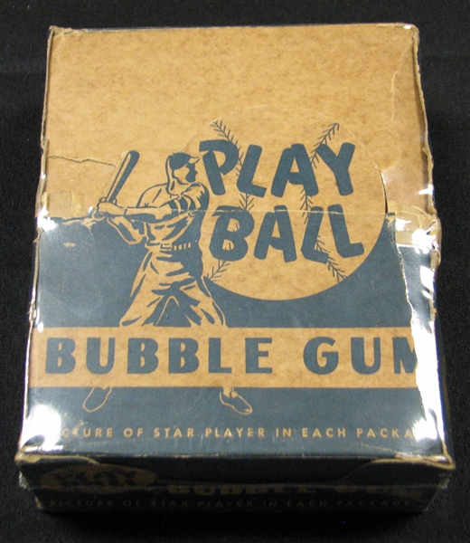 Incredible 1948 Bowman Baseball Nearly Full Unopened Wax Box (19/24) Packs BBCE