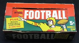1960 Topps Football Group of (6) Wax Packs Plus Display Box