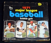 1971 Topps Baseball Nearly Full First Series Unopened Wax Box (23/24) BBCE