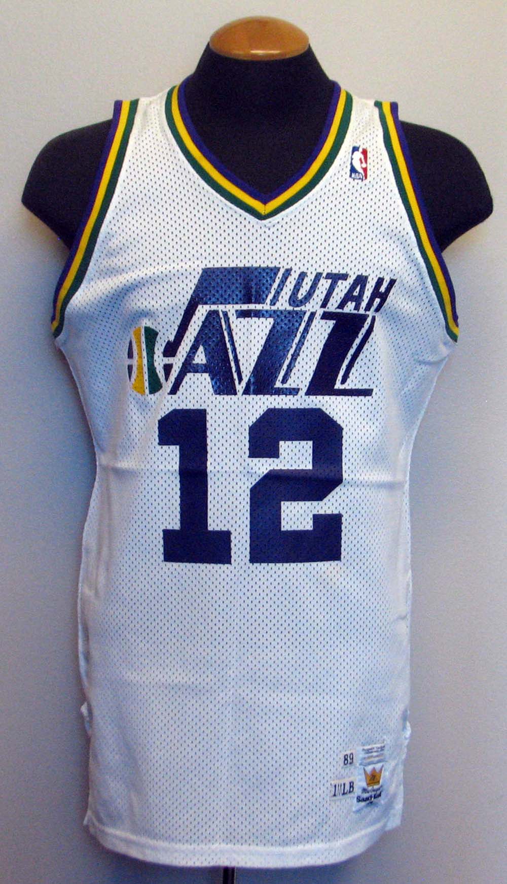 Lot Detail 1989 John Stockton Utah Jazz GameUsed Jersey