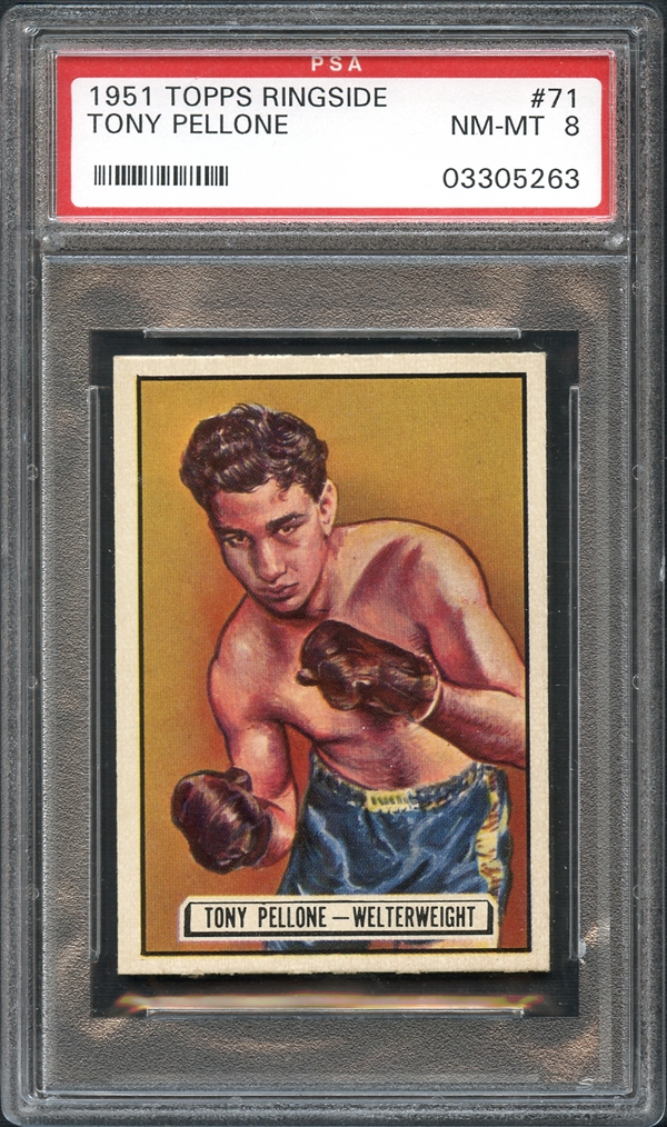 6 Boxing Cards Topps Ringside, 1951