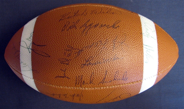 1963 Baltimore Colts Team-Signed Football with (28) Signatures Featuring Unitas