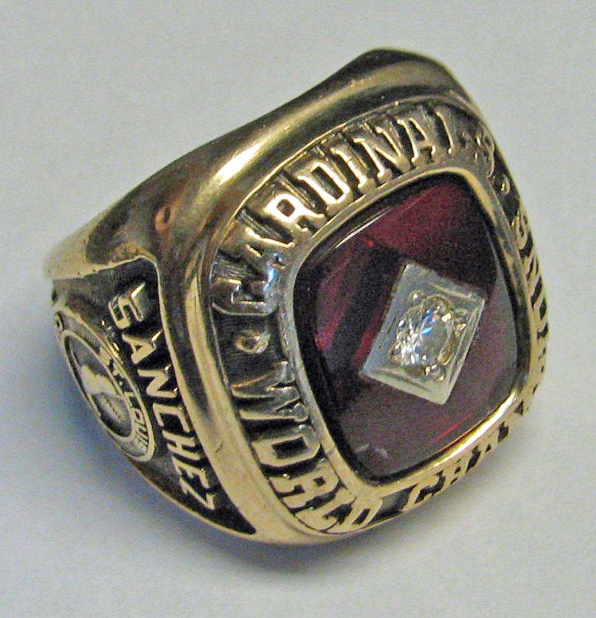 St Louis Cardinals '82 World Series Mystery Replica Ring Ozzie McGee  SGA 8-14-22