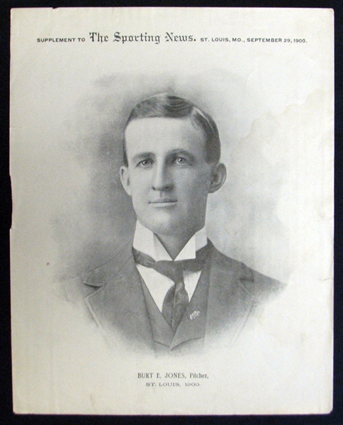 1899-1900 Sporting News Supplements M101-1 Burt Jones
