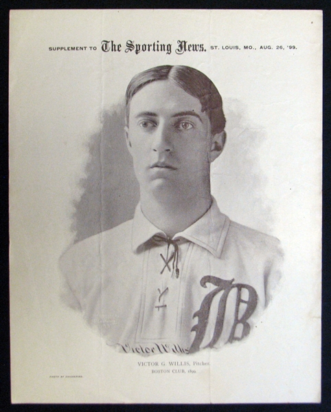 1899-1900 Sporting News Supplements M101-1 Vic Willis