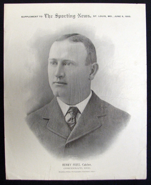 1899-1900 Sporting News Supplements M101-1 Henry Peitz