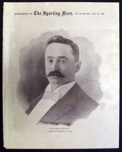 1899-1900 Sporting News Supplements M101-1 Edward Hanlon