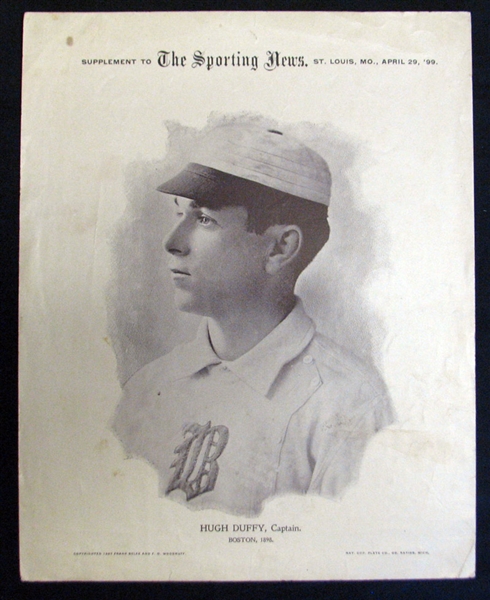 1899-1900 Sporting News Supplements M101-1 Hugh Duffy