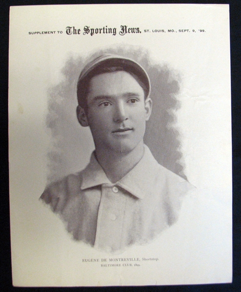 1899-1900 Sporting News Supplements M101-1 Eugene De Montreville