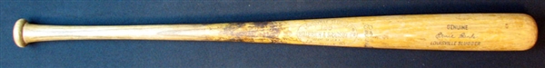 1969-72 Ernie Banks Game-Used Louisville Slugger Bat PSA/DNA GU 8.5