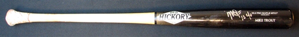 2013 Mike Trout Signed Game-Used Old Hickory Bat PSA/DNA GU 10