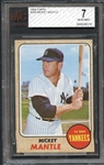 1968 Topps #280 Mickey Mantle BVG 7 NM