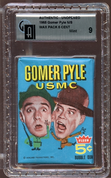 1965 Fleer Gomer Pyle Unopened Wax Pack GAI 9 MINT