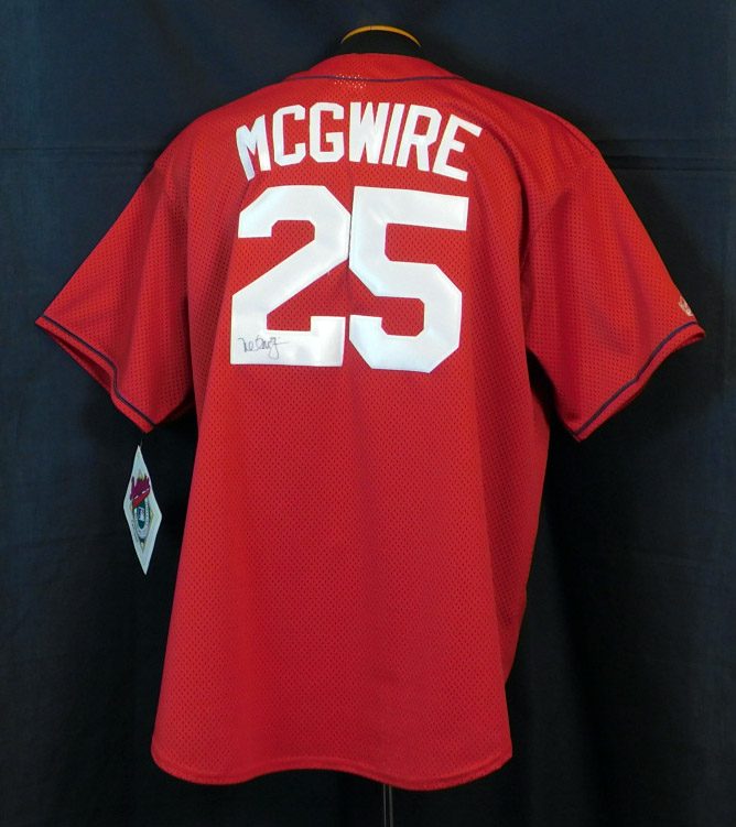 Lot Detail - Mark McGwire Signed St. Louis Cardinals Replica Jersey