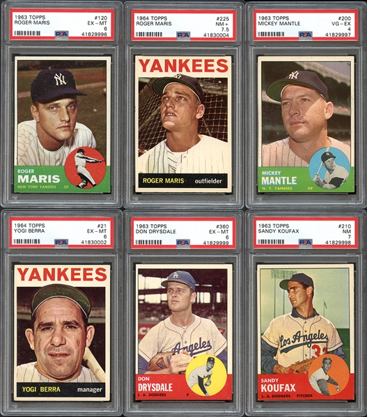 1963-64 Topps Group of (13) All PSA Graded with Stars and HOFers 