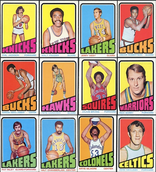 1972-73 Topps Basketball Complete Set With PSA Graded