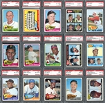 1965 Topps Baseball Complete Set All PSA Graded with 8.221 GPA