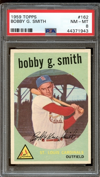 1959 Topps #162 Bobby G. Smith PSA 8 NM-MT