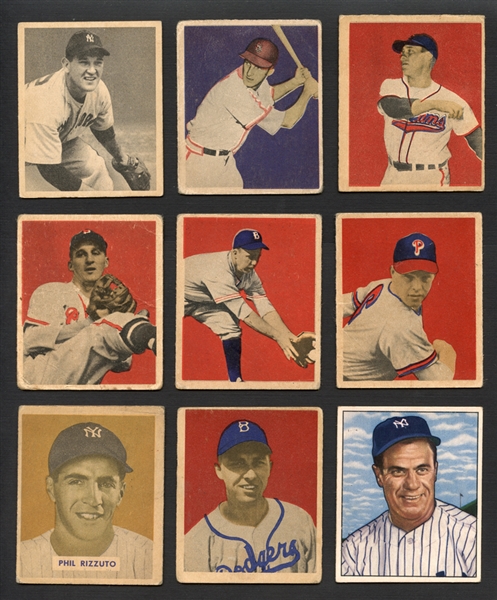 1948-1950 Bowman Baseball Group of (70) with Stars and HOFers
