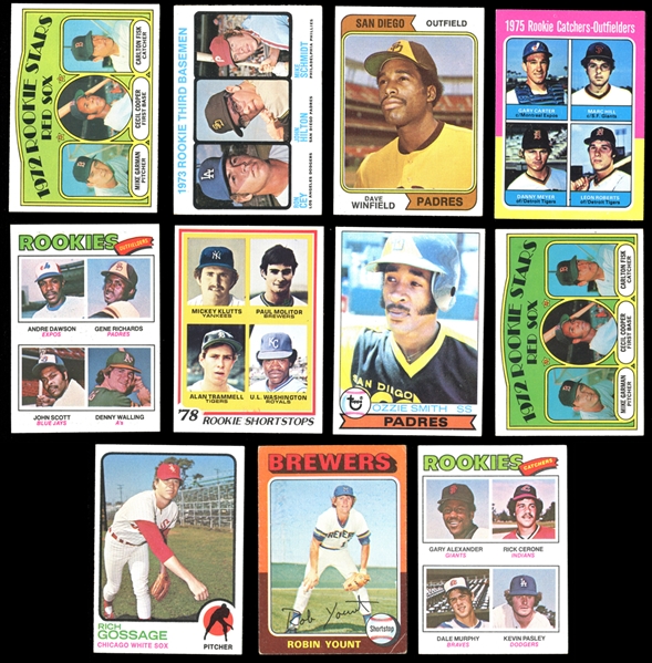 1972-1979 Topps Baseball Rookie Card Group of (11)