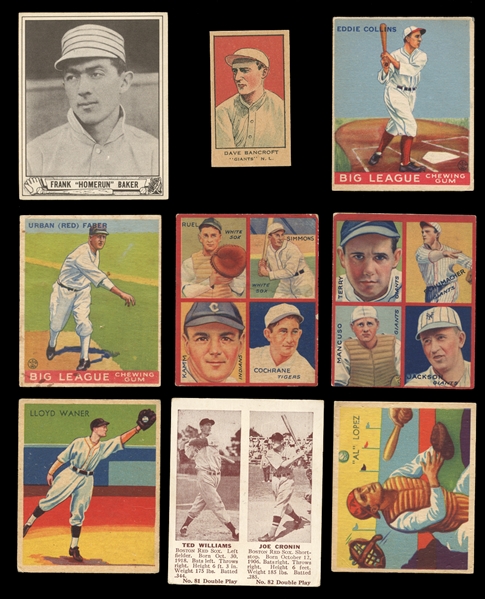 1911-1941 Prewar Baseball Esoteric Group of (68) Cards, Pins and Matchbook Covers