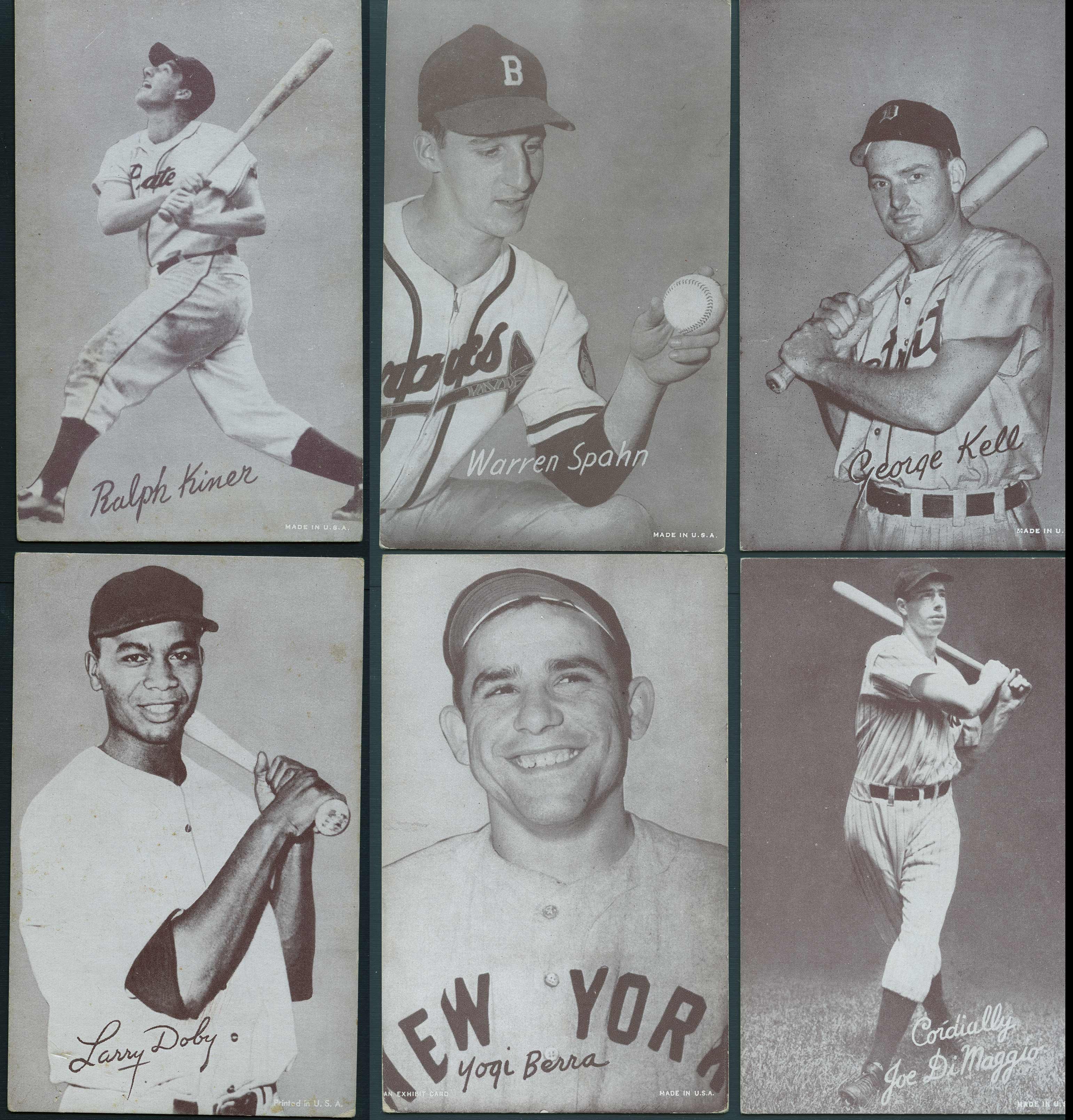 Lot Detail - 1939-66 Exhibits Group of 25 Baseball Cards with Stars and ...