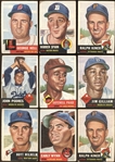 1952-53 Topps Baseball Group of 56 Cards with Paige and Other Hall of Famers