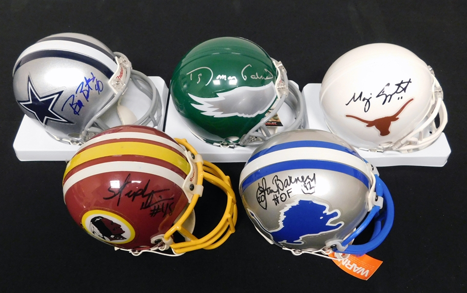 NFL Player Signed Mini-Helmet Group of (5) PSA/DNA and JSA