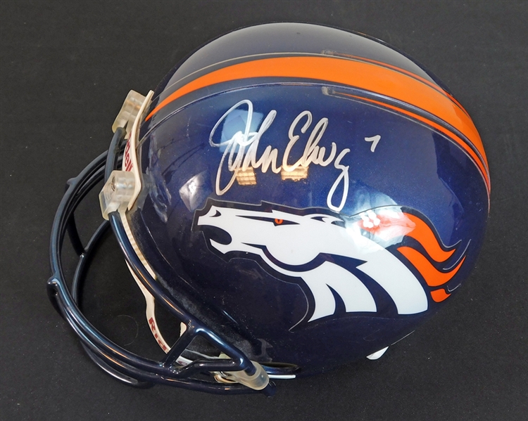 John Elway Signed Full Size Denver Broncos Helmet PSA/DNA