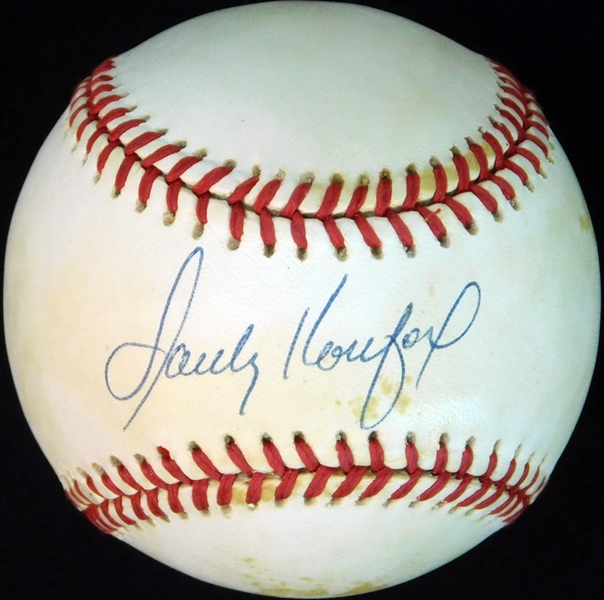 Sandy Koufax Single-Signed ONL (White) Ball JSA