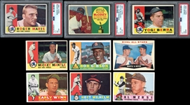 1960 Topps Baseball Group of (97) With Mantle