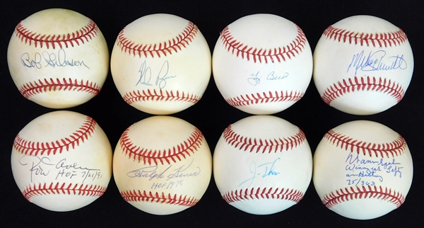 Hall of Fame Single-Signed Baseball Group of (37) Nearly All OML/ONL/OAL and PSA/DNA or JSA